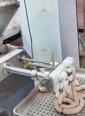 真空定量扭结灌肠机速火腿肠热狗香肠灌装机商用电动灌香肠机
