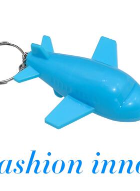 Wholesale glowing airplane LED keychain light pendant cartoo