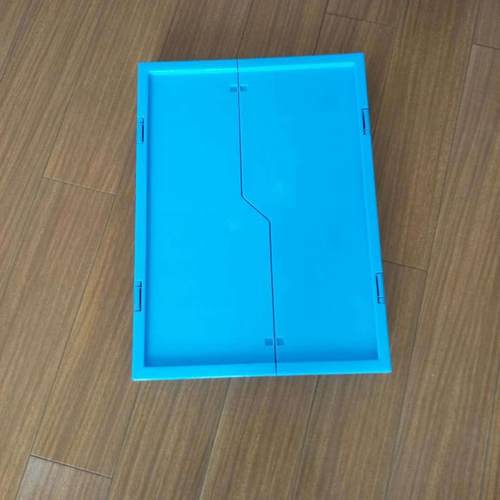 加厚工业带盖480*350*265塑料折叠周转箱折叠筐 - 图2