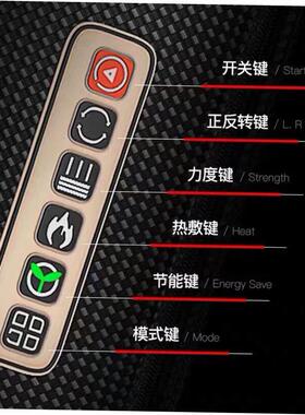 Electric back massager pillow massage body neck with heat1