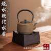 Purely handmade Japanese kettle sand iron kettle Kung Fu tea set tea room household electric ceramic stove uncoated lifting beam kettle