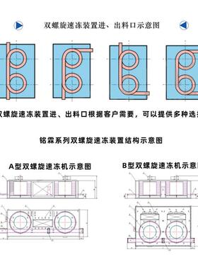 全自肉制品鸡肉猪里脊双动螺旋速型冻设备 903糕点点心大速冻胸机