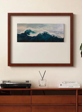 山海》现法式复古级感客厅风景装饰画中古风餐厅玄关艺术挂画