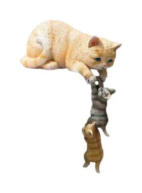 正品创意桌猫电咪摆件办客厅视柜酒柜装饰品公室面小摆设乔迁新居