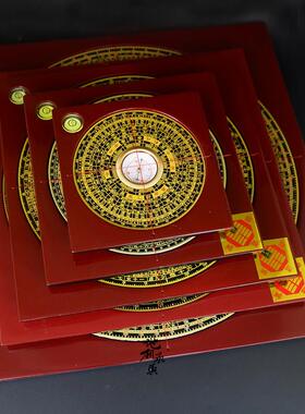 罗盘高精度专业铜面综合指南针三元三合盘综合盘罗经摆件初学者选