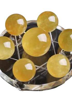 七彩冰洲石水晶球天然摆件阵粉黄水晶阵七星紫水晶七星水晶晶白水