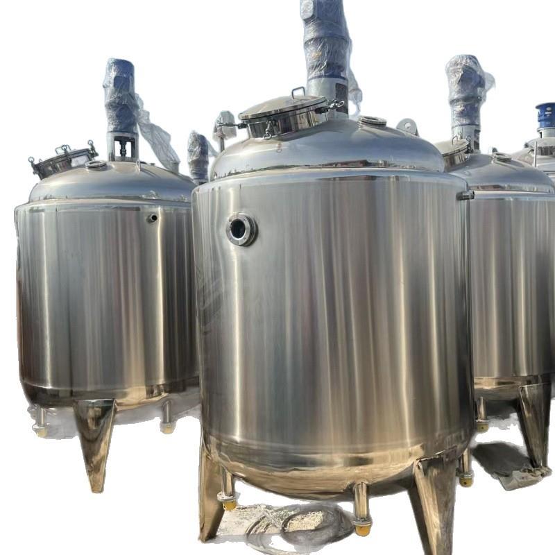 Vacuum mixing tank stainless steel single and double layer mixing equipment with good sealing and fully automatic electric heating storage tank