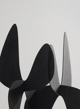 现代轻奢创意落插片摆饰件几摆何件样板错间书房品售楼处WUO酒店