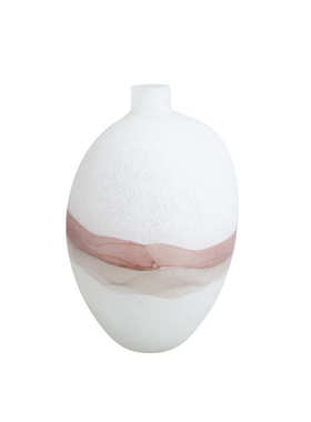 新中式极简水墨流纹玻璃花瓶样板间会所玄关客厅插花创意艺术花器