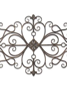 跨境金属墙面装饰壁挂复古卷轴艺术墙饰家居客厅卧室壁炉铁艺装饰