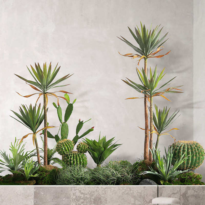 北美龙舌兰仿真植物摆件仿真盆栽荷兰铁巨丝兰咖啡厅造景装饰绿植 - 图1