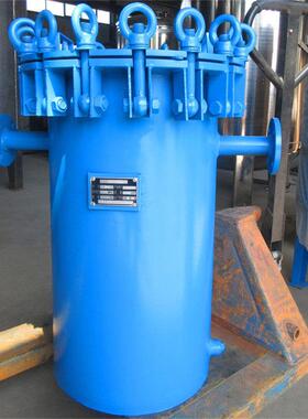污水管道立式直通除污器滤污器浴池毛发收集器快开式篮式过滤器