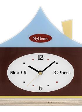 WOZOOM屋准入户玄关时钟创意摆件家居客厅电视柜摆台式座钟装饰品