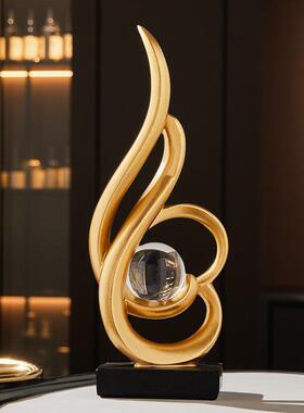 风生水起高级感酒柜展示柜摆件家居客厅玄关办公室高端艺术装饰品