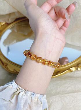 ins水晶素手小众高级感召手链