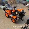 Mountain ride-on micro-tiller, flood and drought dual-purpose crawler cultivator, farmland greenhouse ditching, weeding, rotary tillage for pastoral fields