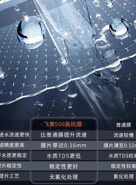大流量500g家用净水器ro反渗透厨下式过滤饮水机物联网直饮净水机