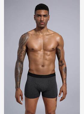 Boys cotton plus size underwear boxer briefs men大码男棉内裤
