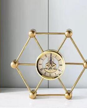 欧式钟表摆件座钟客厅书房台式复古台钟时钟美式静音摆钟桌面时钟