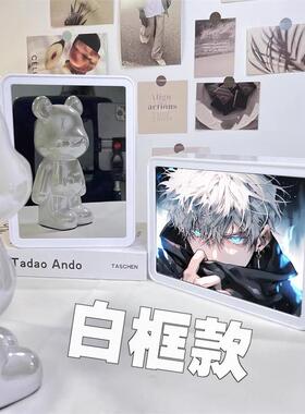 镜子灯光画定制照片生日礼物diy装饰画充电led小夜灯摆件相框