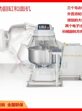 3包/4包/5包粉翻缸和面机大型搅面机100kg双速双动和面机厂家