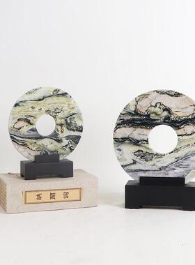 新MC-TY-66中式大厅理石安扣摆板件家居客玄关柜样房轻奢感陈列平