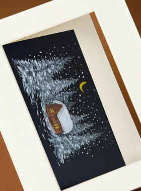 无酸卡纸框摄影作品装裱框保护级内衬厚卡纸定制画框卡纸展览框
