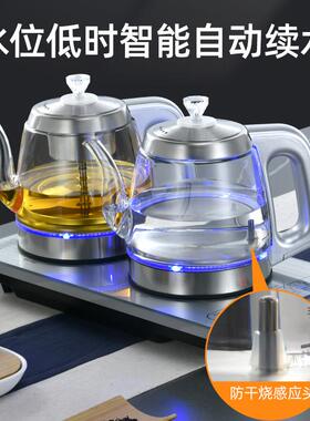 全自动底部上水电热烧水壶双上水抽水煮茶泡茶茶具茶台嵌入式泡茶