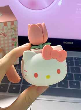 hellokitty盆栽摆件美乐库洛米桌面装饰公仔玩偶汽车摆件送礼物