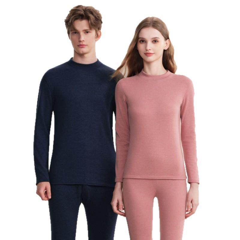 情侣加绒加厚保暖内衣半高领男士冬季款保暖套装中领秋衣秋裤男女,淘宝优惠券,粉丝福利购,淘宝优惠卷