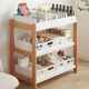 Kitchen cabinet storage box lengthened, retractable, right angle stackable household storage box narrow and long folding finishing box