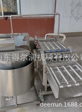 600型瀑布式上浆机 串串蔬菜淋浆机 浆液循环使用 管道可拆卸设计