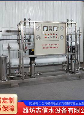 二吨双级反渗透设备 水处理设备 软化水设备 一键启动净化水设备