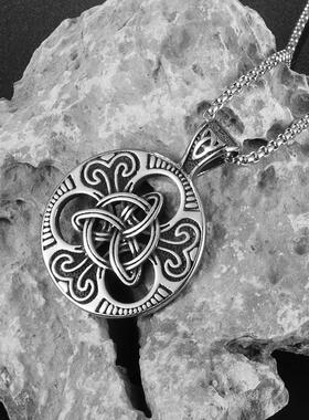 Vintage Fashion Odin Celtics Knot Pendant Necklace Men Daily
