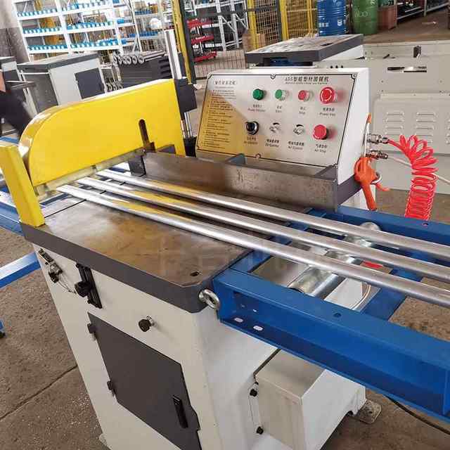Manufacturer supplies 455 semi-automatic aluminum cutting machine with material rack aluminum cutting saw metal cutting machine equipment