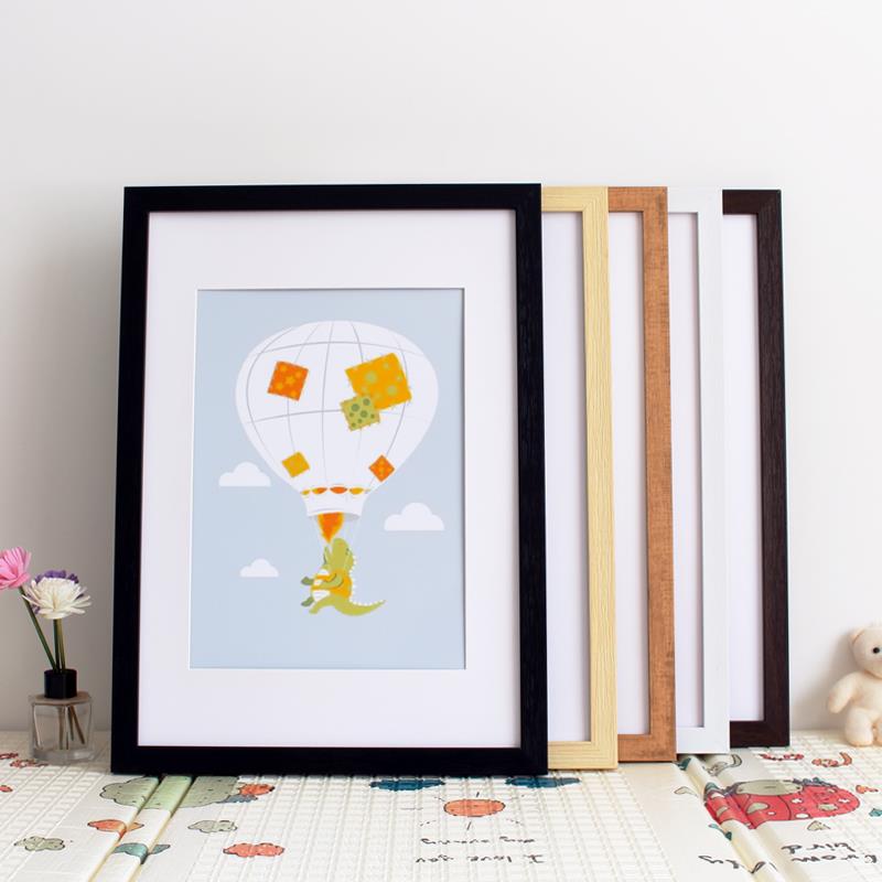 塑料相框挂墙a3A4纸画 画框4k八8K开 空框素描油画 画外框装裱12 - 图0