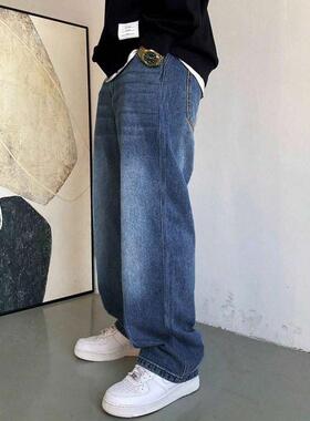 G 10931 Loose wide leg men's jeans 阔腿牛仔裤跨境速卖