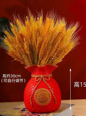 工艺品金色红色福袋袋子装饰摆件