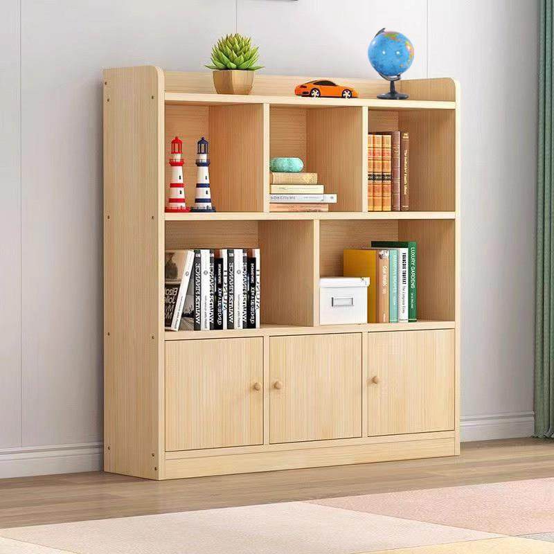 实木书架落地置物架学生教室储物书柜飘窗矮柜家用儿童收纳格子柜,淘宝优惠券,粉丝福利购,淘宝优惠卷