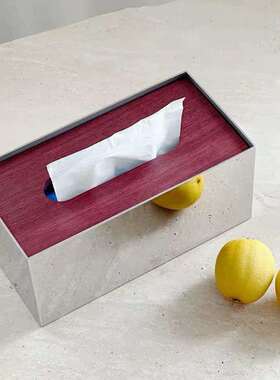 厅OMORTECH不K锈钢PWPF纸巾盒高档轻奢华创意抽纸盒客轻奢样板房