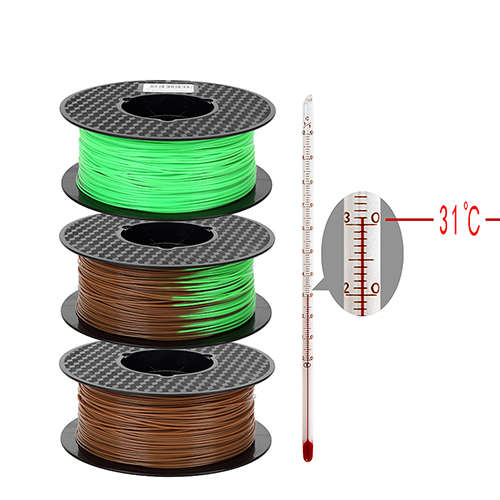 渐变. 耗材热敏笔丝打印机变色温3d材料线材1感75mm变色 pla1kg - 图3