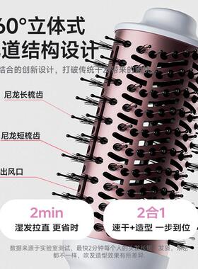 富美康四合一无叶吹风机负离子护发直发卷发蓬松一体造型吹风梳