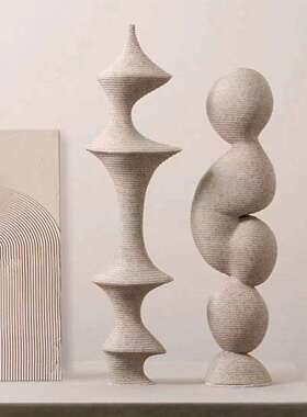 简约现代抽象艺术雕塑几何脂KYC树摆件家居板房楼样处装饰桌面售