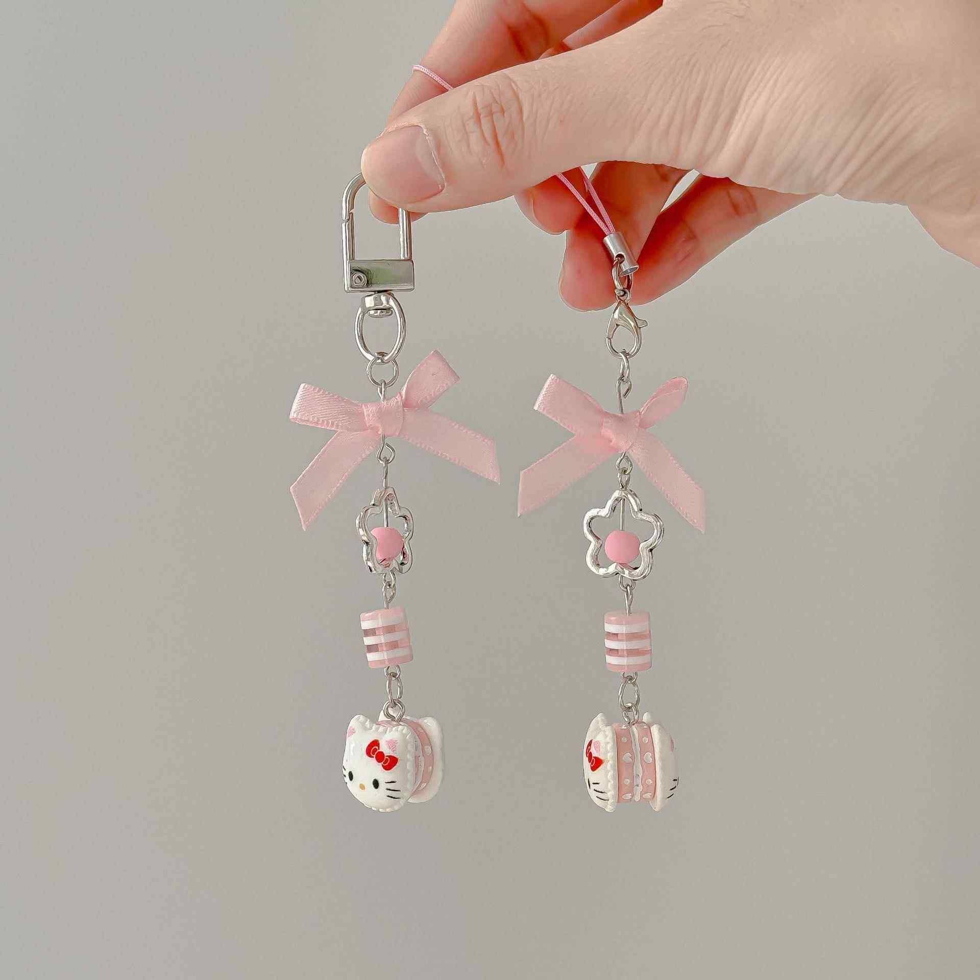 绝美手机链超好看独特手机链氛围感手机链可爱凯蒂猫少女心手机链甜心蝴蝶结女生包包挂饰串珠ccd钥匙挂件,淘宝优惠券,粉丝福利购,淘宝优惠卷