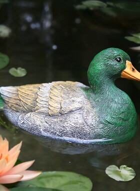 浮水动物摆件工艺品鱼缸水池假山花园水缸配件配饰装饰品DIY配件
