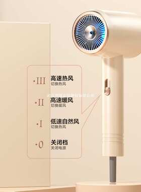 2025新款吹风机负离子护发静音速干家用风筒大风力吹头发大功率