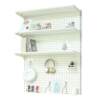 Wall storage rack suspended wall-mounted one-word partition wall hole plate metal storage rack rental room combination bookshelf