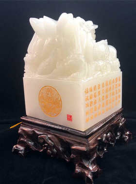 工厂直发天然白玉吸水象摆件招财玉石大象动物客厅店铺开业乔迁礼