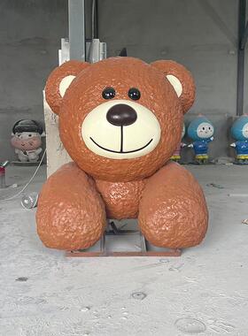 玻璃钢卡通吉祥物雕塑定制企业IP形象摆件商场门头打卡拍照装饰品