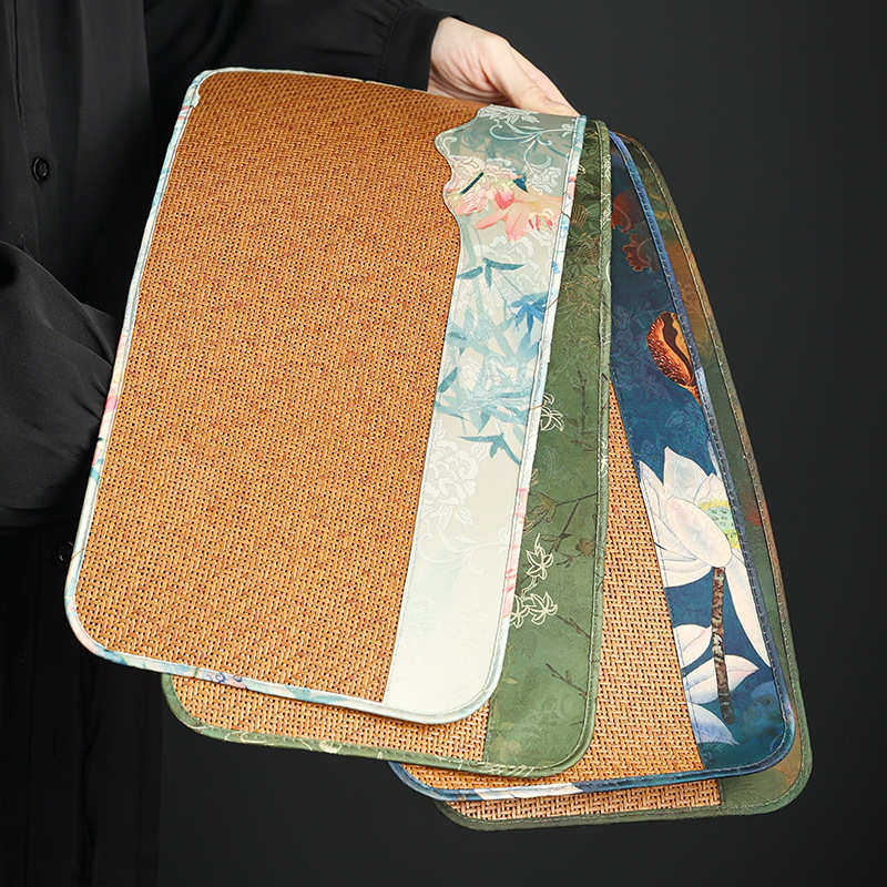 藤编竹报平安小茶席干泡茶席垫子家用禅意茶桌茶垫茶具茶道配件,淘宝优惠券,粉丝福利购,淘宝优惠卷